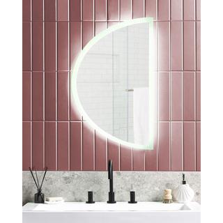 Beliani Miroir de salle de bain LED en Aluminium Moderne BEZONS  