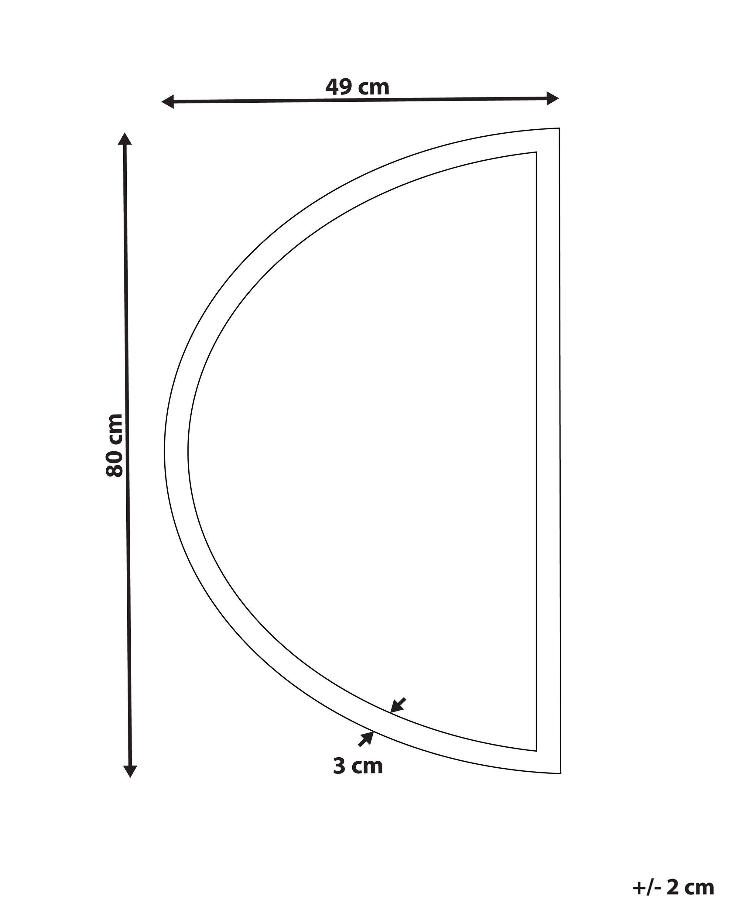 Beliani Miroir en Aluminium Moderne BEZONS  