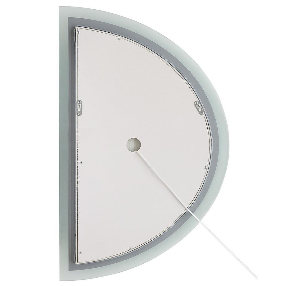 Beliani Specchio da bagno con luce LED en Alluminio Moderno BEZONS  