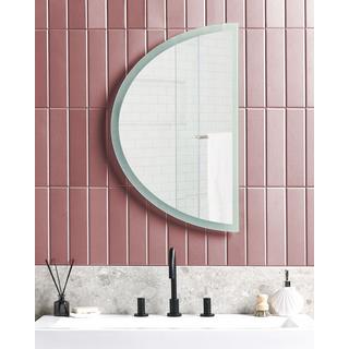 Beliani Miroir de salle de bain LED en Aluminium Moderne BEZONS  