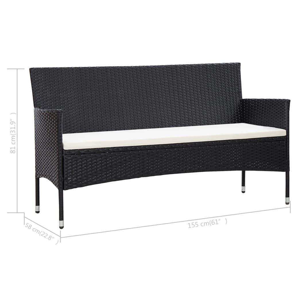 VidaXL Gartensofa rattan  