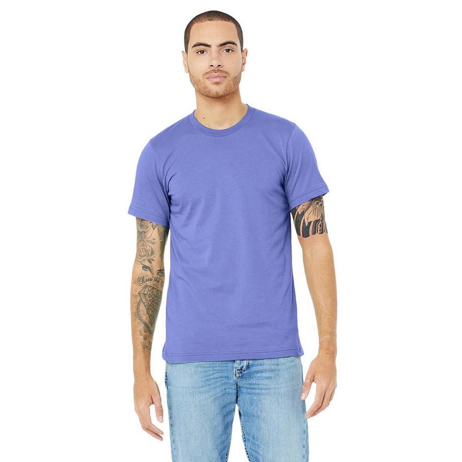 Bella + Canvas Canvas Maglietta Jersey Girocollo Maniche Corte  