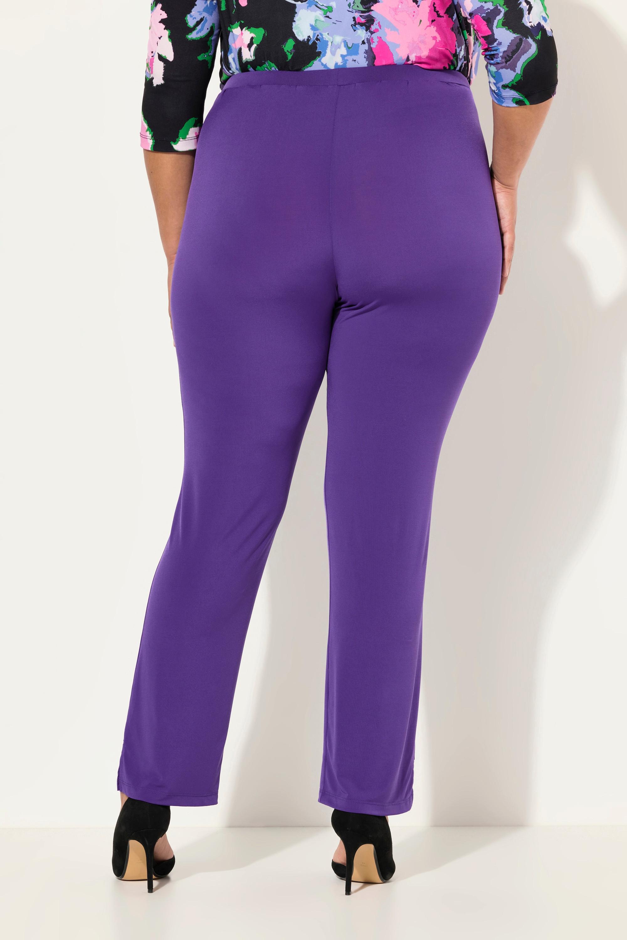 Ulla Popken  Pantalon en jersey avec taille élastique, jusqu'à la taille 68/70 