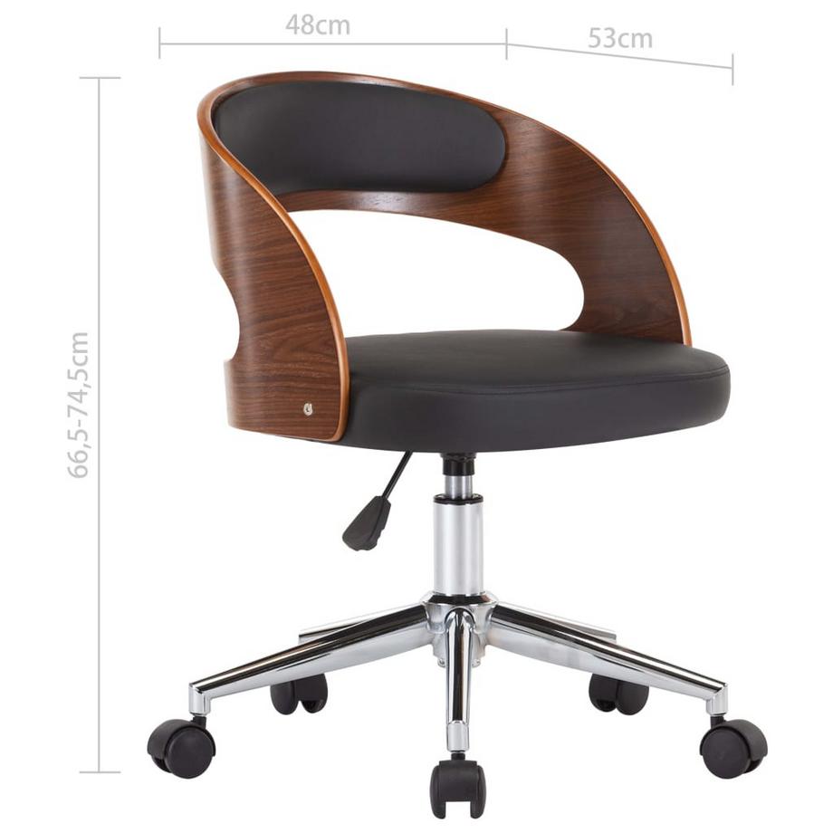 VidaXL Chaise de bureau cuir artificiel  