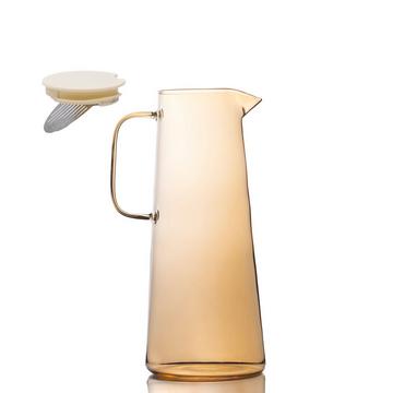 Intirilife Carafe, Pichet en Verre, en Ambre