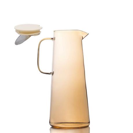 Intirilife Intirilife Carafe, Pichet en Verre, en Ambre  