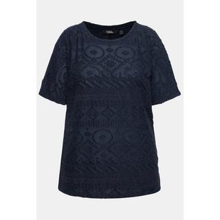 Ulla Popken  T-shirt oversize avec imprimé. Manches courtes et col rond. 