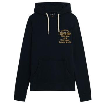 workwear-hoodie mit flockdruck auf der brut uperdry