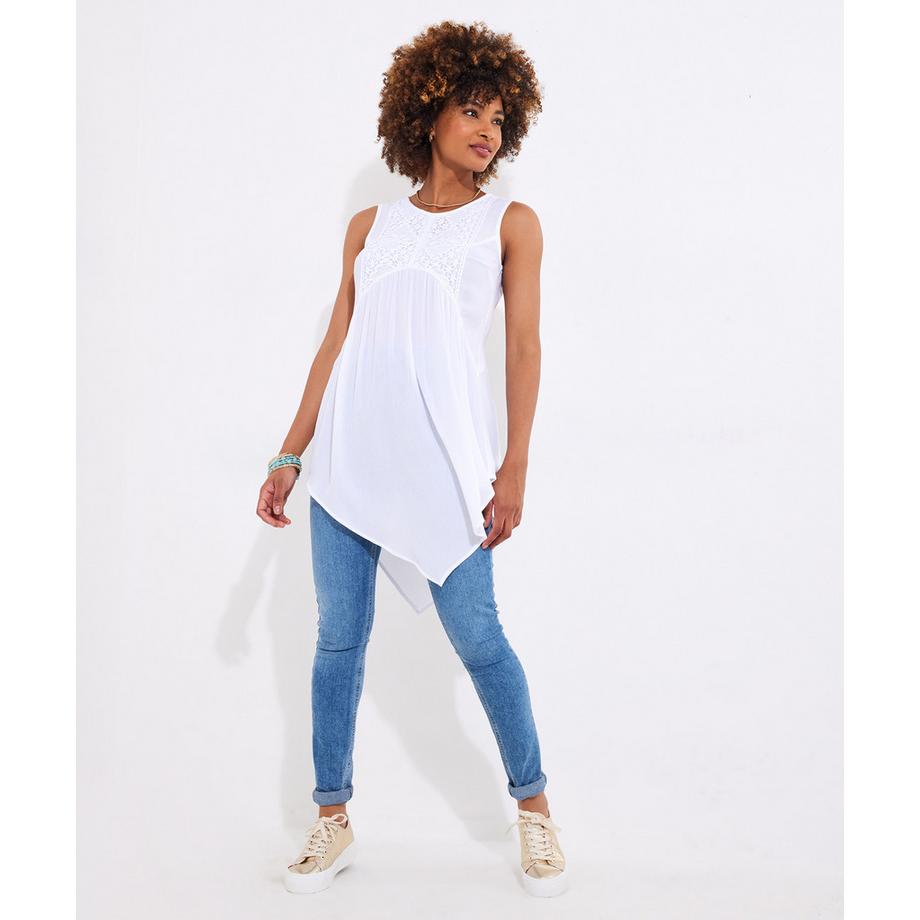 Joe Browns Tunica Orlo Fazzoletto Inserto Pizzo  