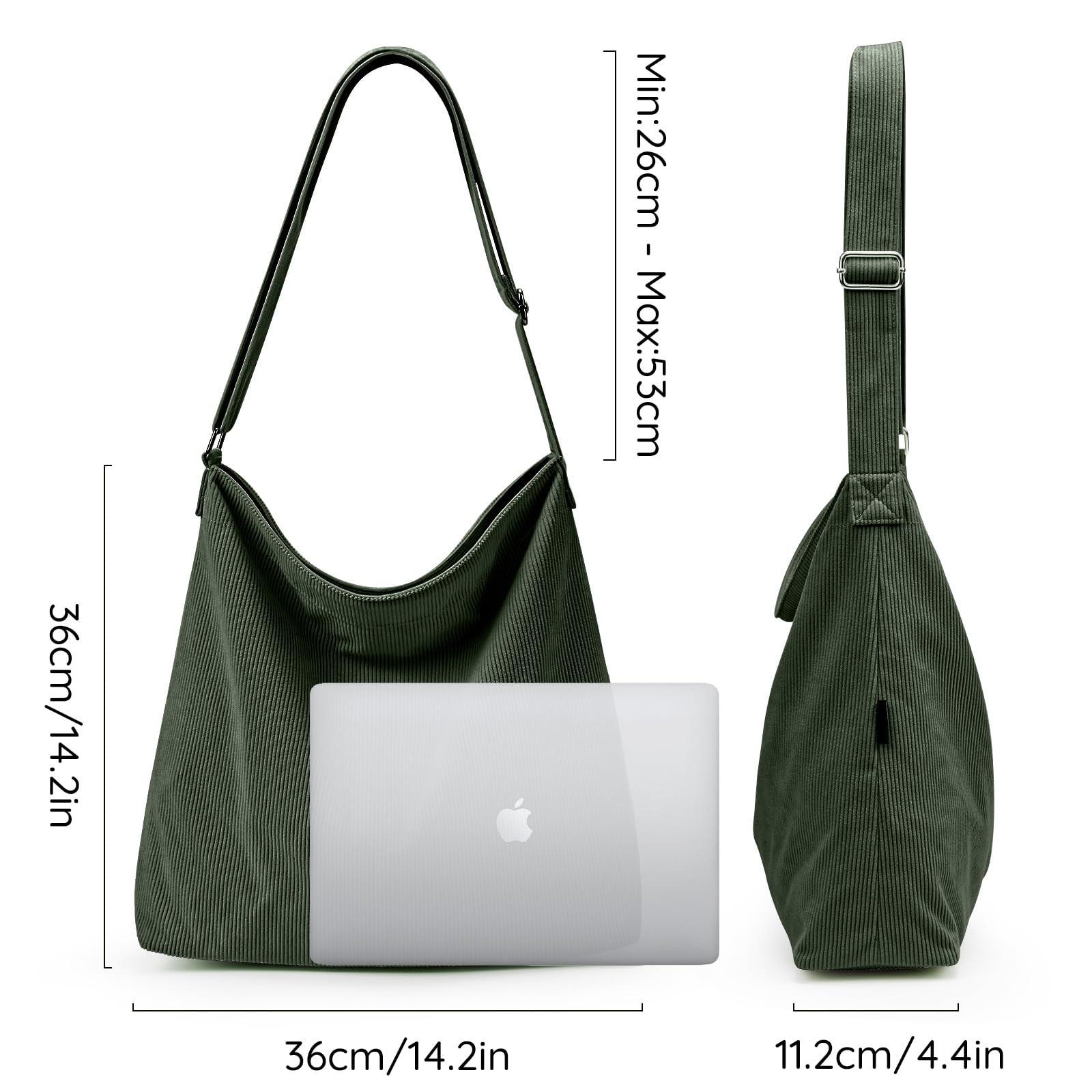 Only-bags.store Kordtasche Umhängetasche mit Reißverschluss Wasserdichter Shopper  