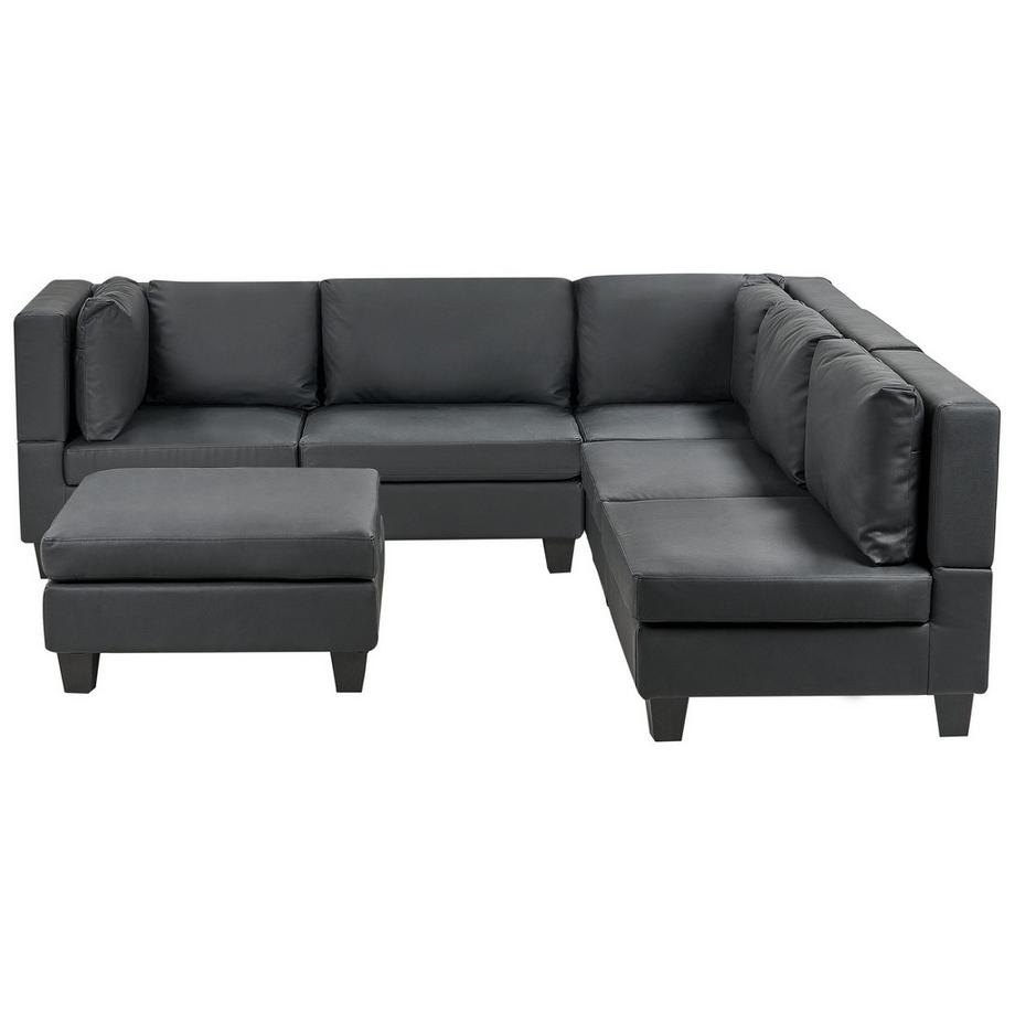 Ecksofa mit Ottomane aus Kunstleder  UNSTAD