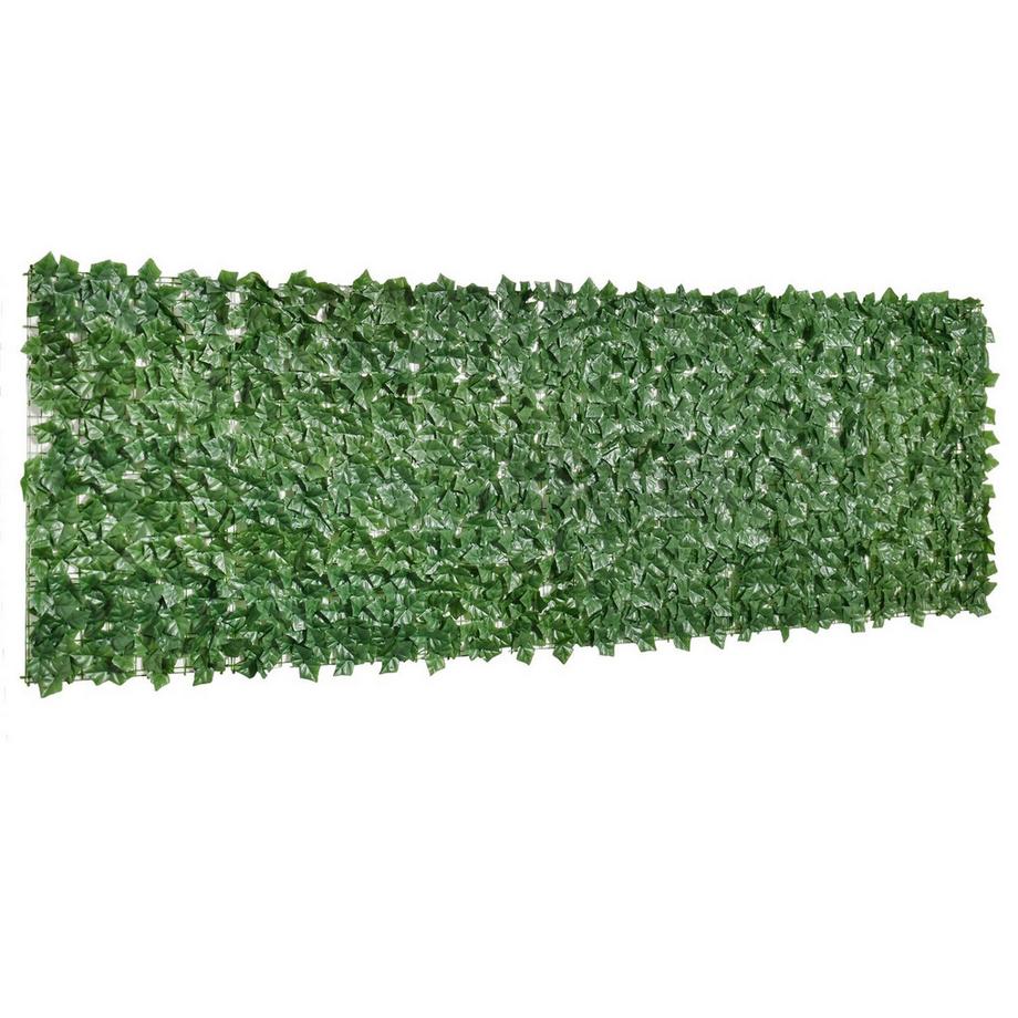 Haie De Confidentialité Haie Artificielle Pour Jardin Et Terrasse, Décoration Murale, Vert Foncé, 300 X 100 Cm