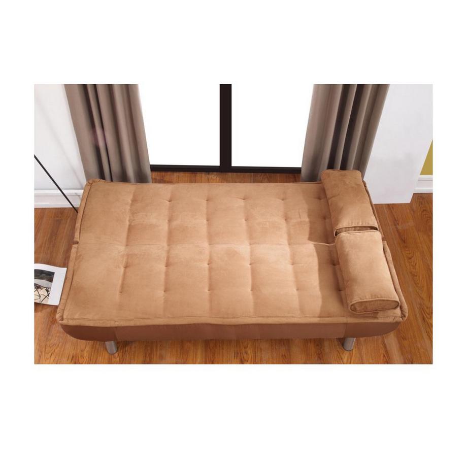 Vente-unique Schlafsofa Klappsofa Mishan Karamell  
