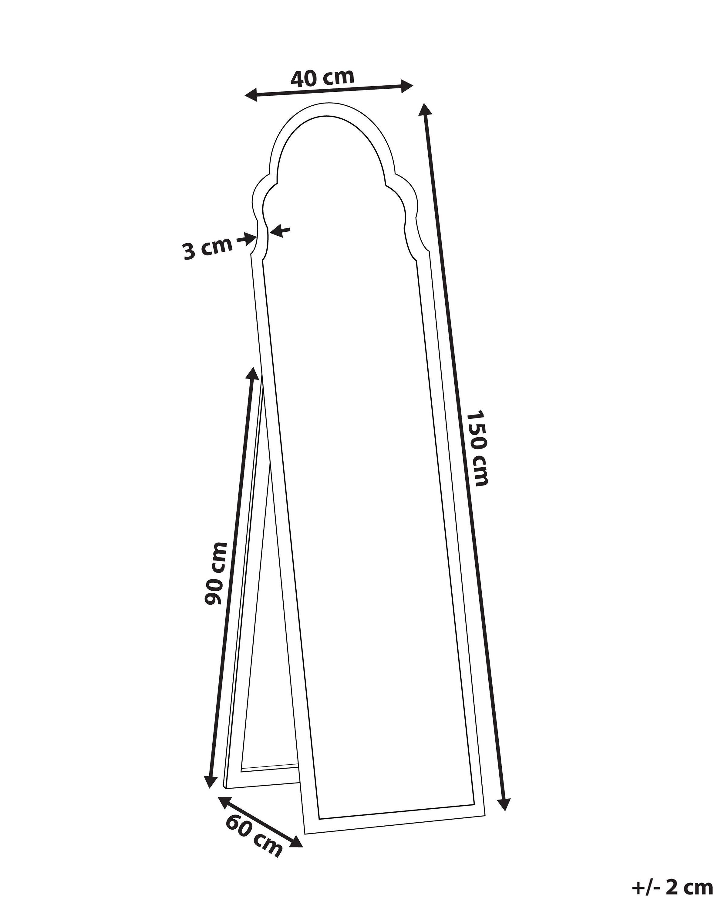 Beliani Miroir sur pied en MDF Moderne CHATILLON  