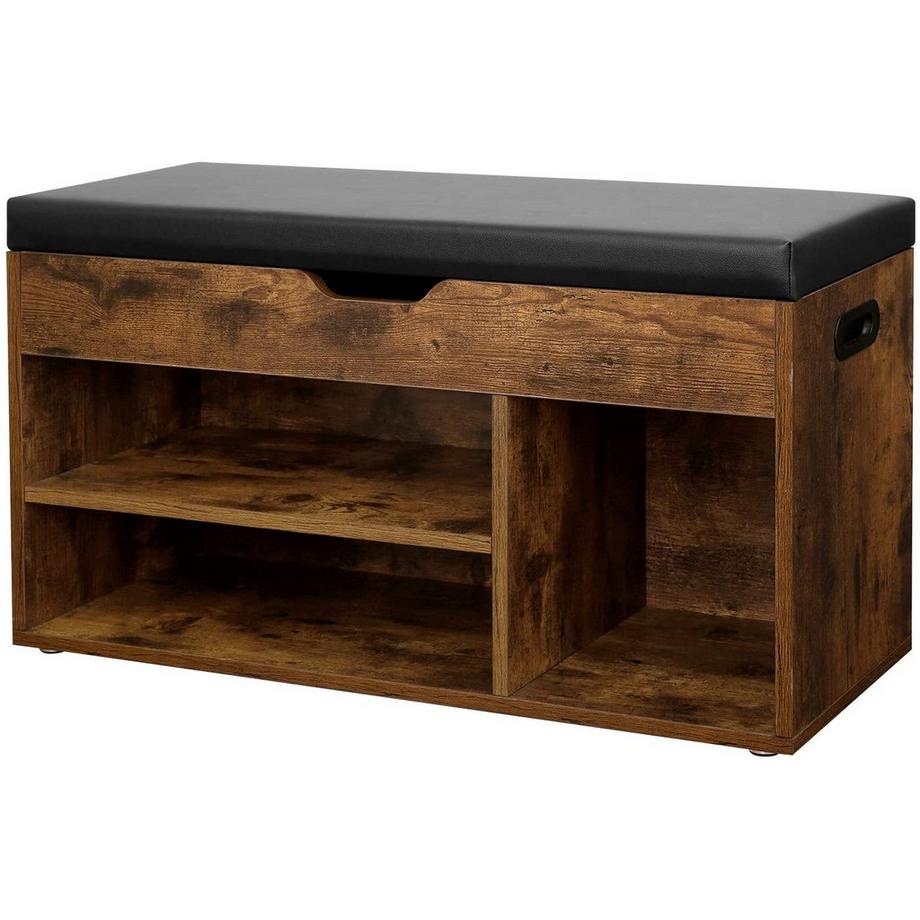 Schuhschrankregal mit Sitz LOFT aus Holz