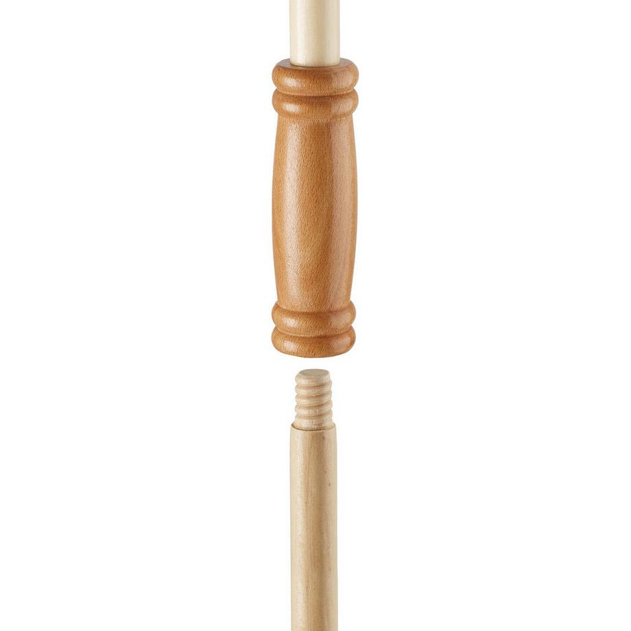 Tectake  Steckenpferd mit Holzstab und Rollen aus weichem Cord 