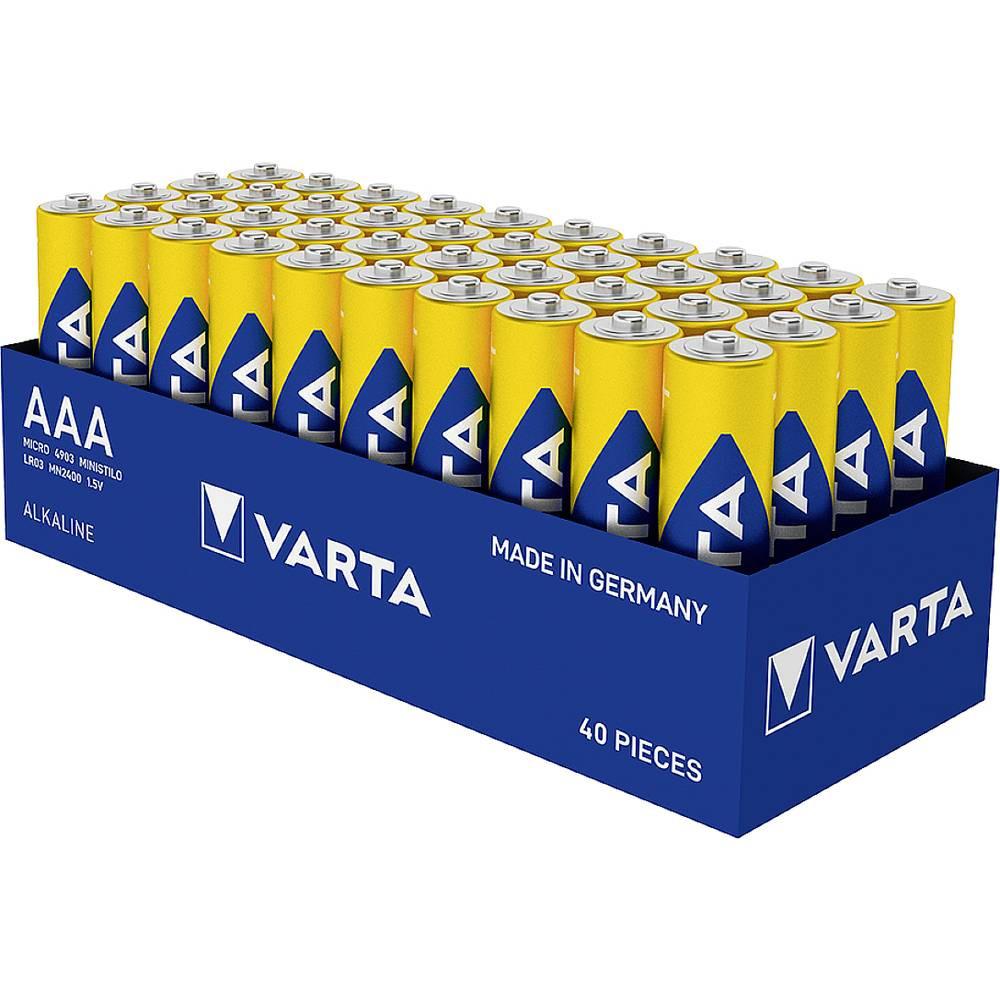 VARTA  LONGLIFE Power AAA Tray 40 Batteria Ministilo (AAA) Alcalina/manganese 1.5 V 40 pz. 