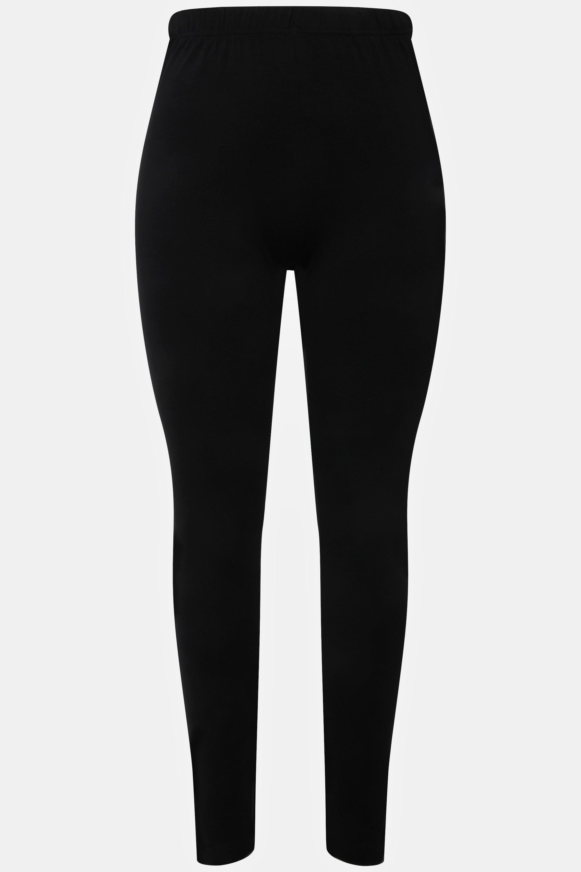 Ulla Popken  Leggings di cotone con cintura completamente elastica 