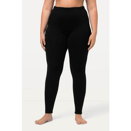 Ulla Popken  Leggings di cotone con cintura completamente elastica 