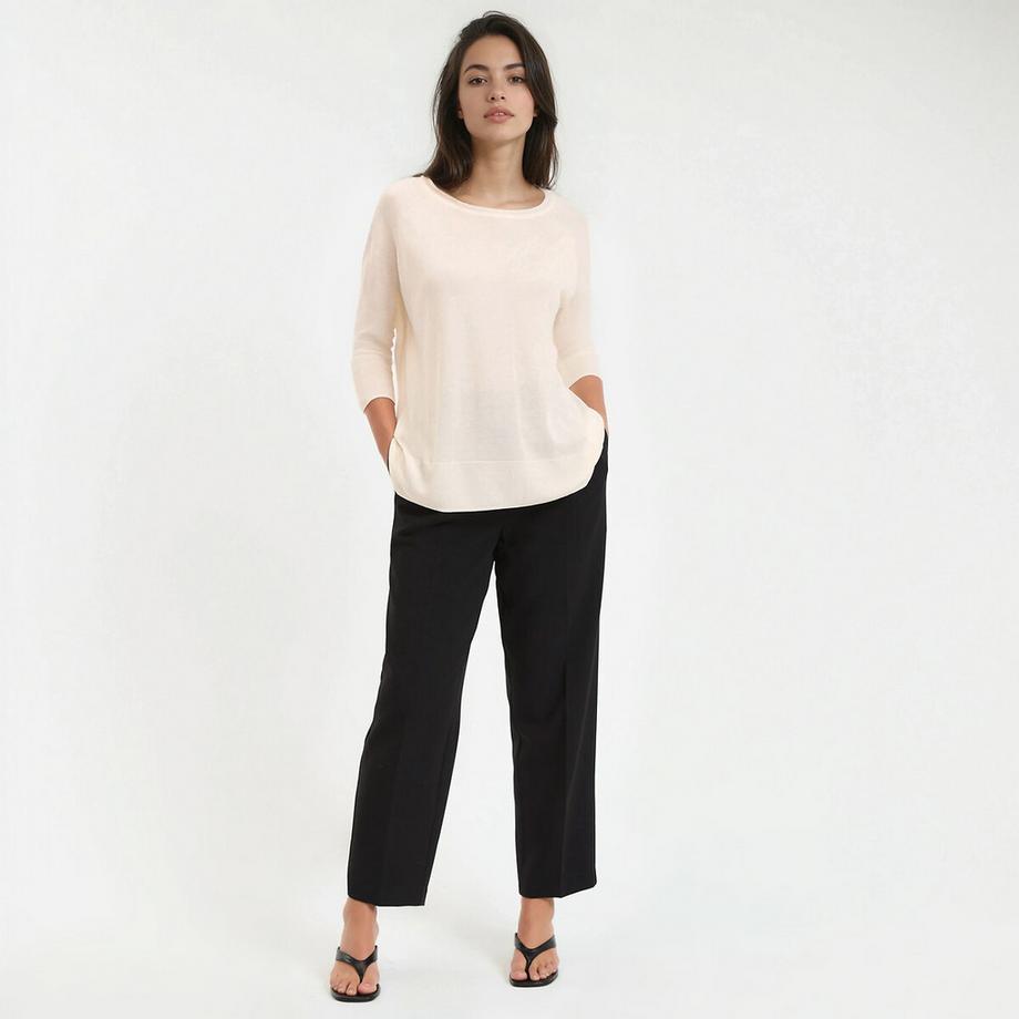 La Redoute Collections Pullover girocollo in maglia fine  