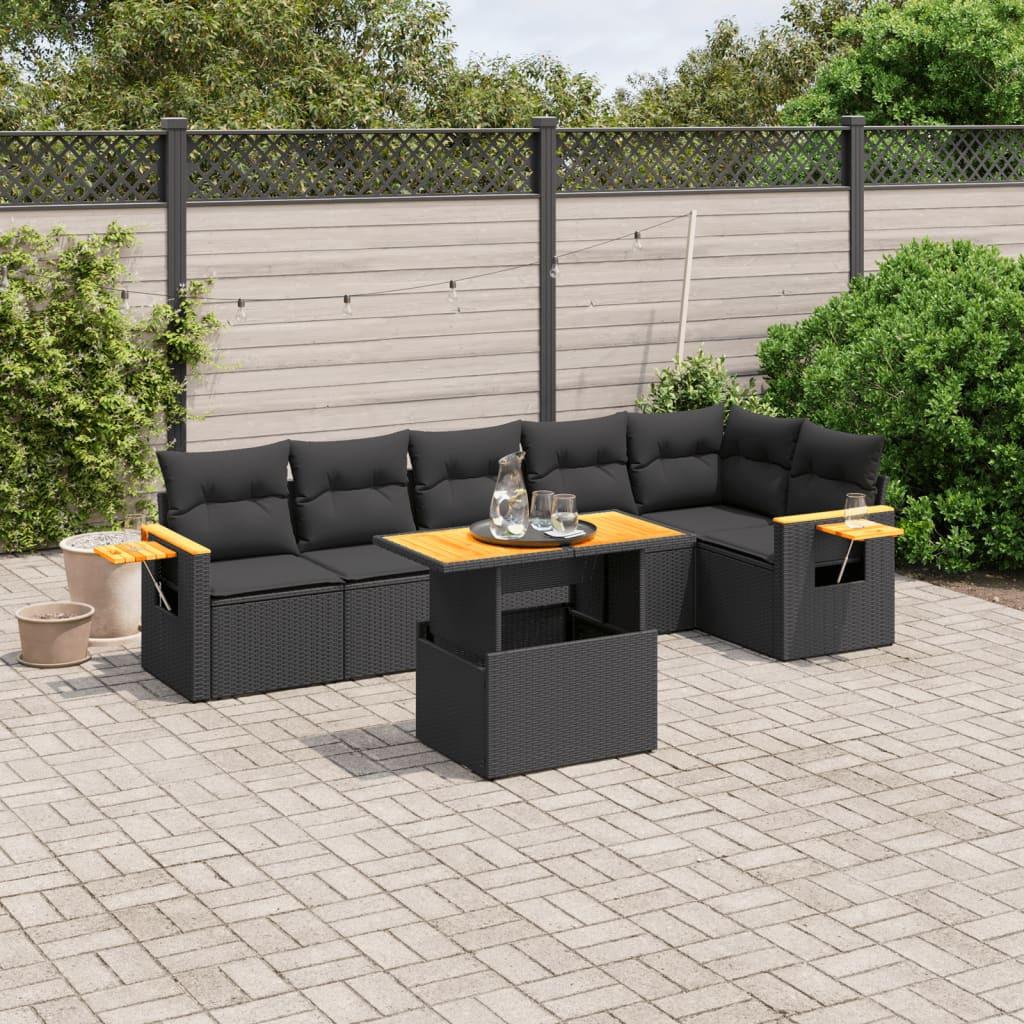 VidaXL set divano da giardino Polirattan  