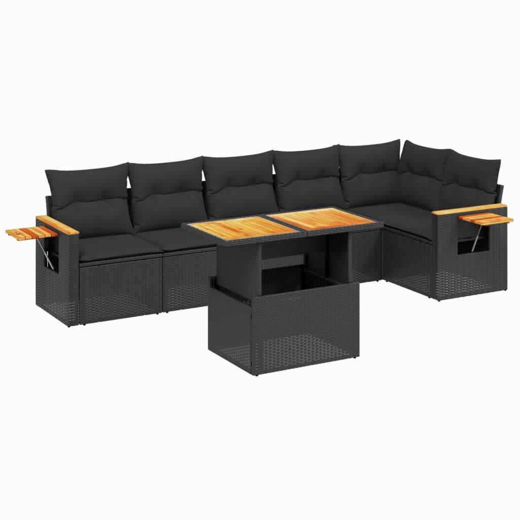 VidaXL set divano da giardino Polirattan  