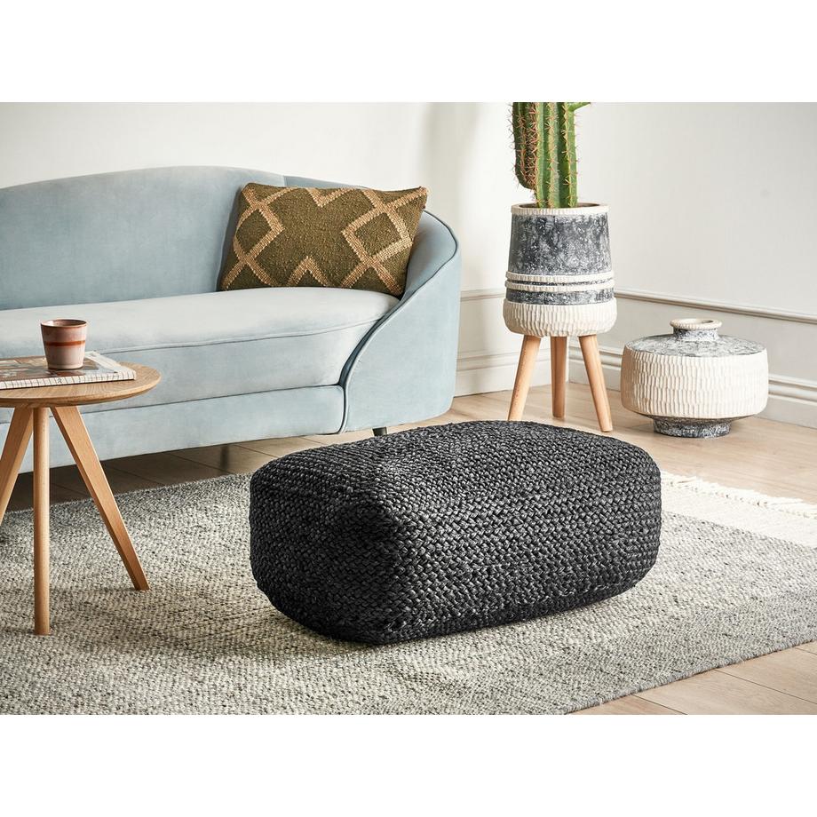 Beliani Pouf aus Jute Boho ISARDA  
