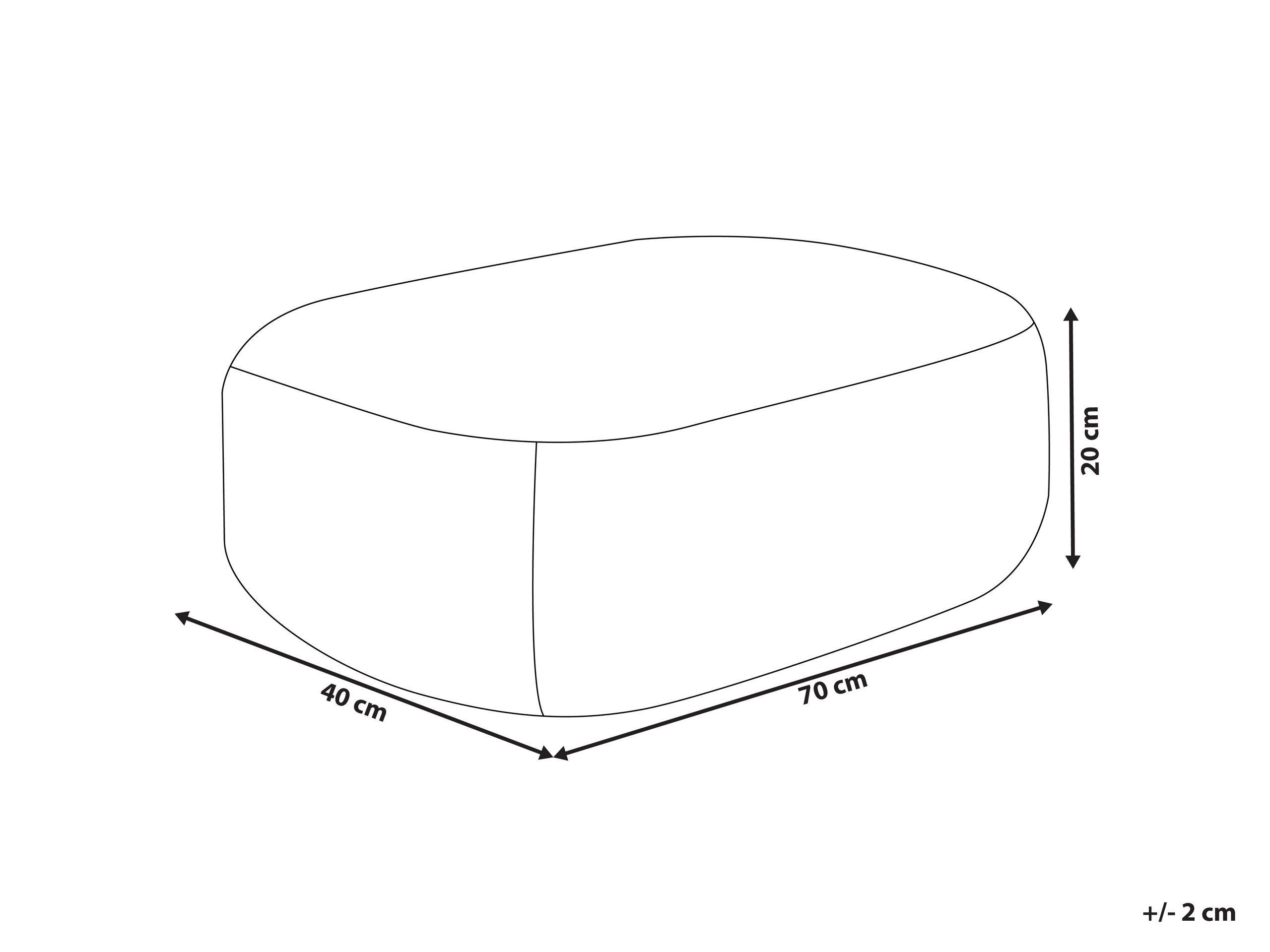 Beliani Pouf aus Jute Boho ISARDA  