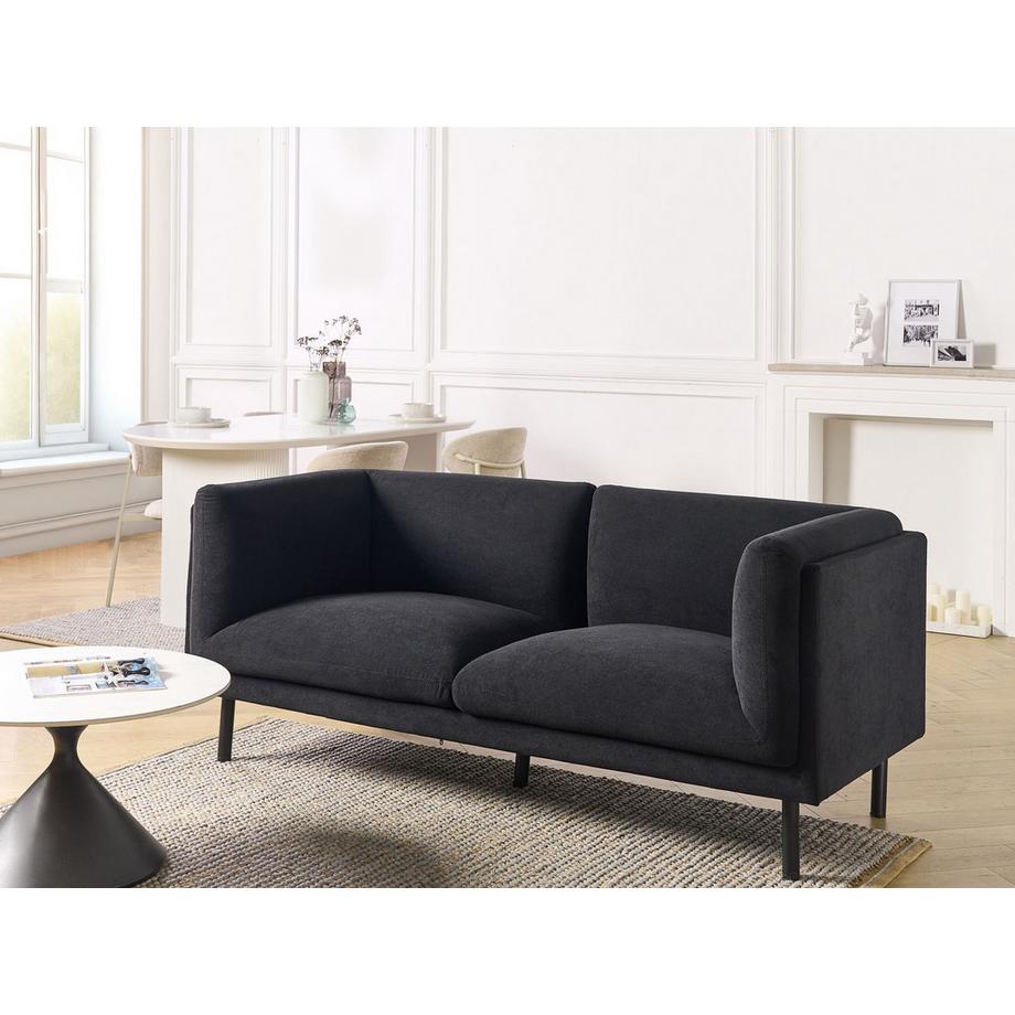Beliani Canapé 2 places en Tissu Moderne VORGOD  