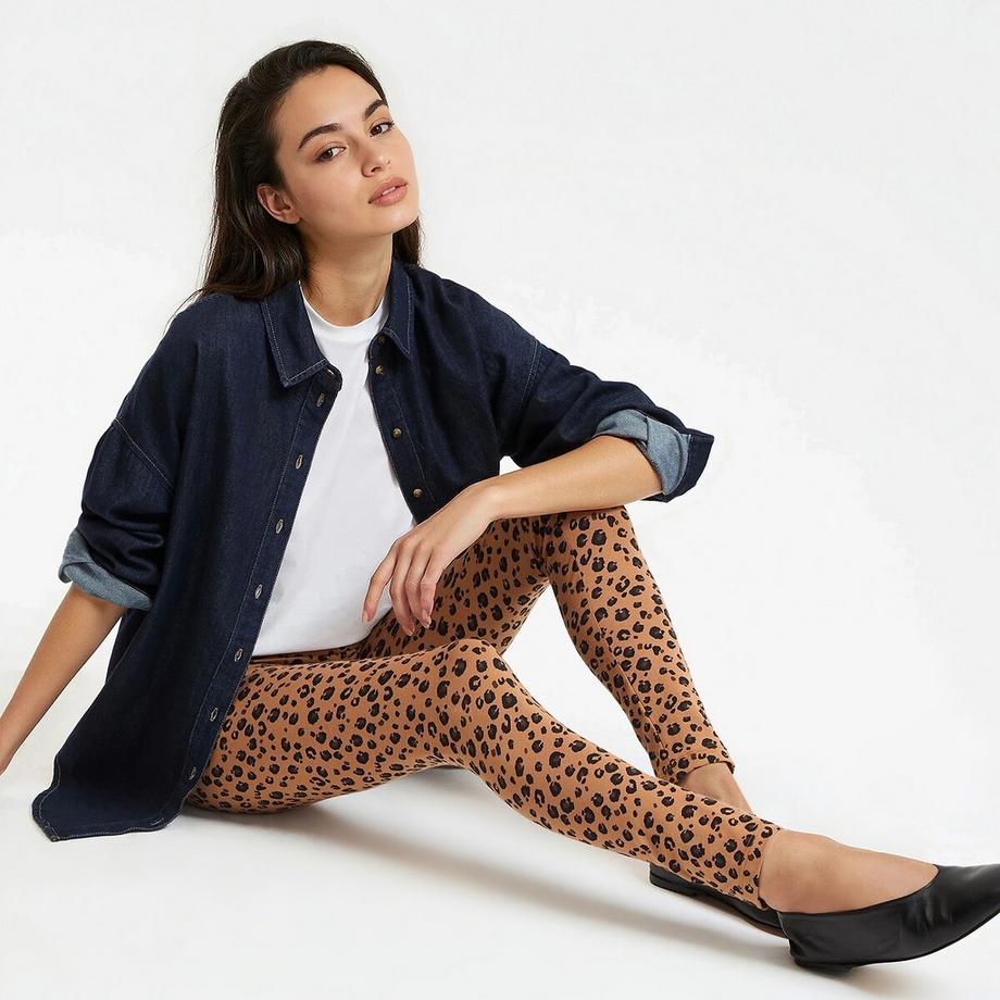 La Redoute Collections Leggings Vita Alta Stampa Animalier  