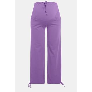 Ulla Popken  Pantalon en molleton Bellieva, ceinture extra-large, coton bio 