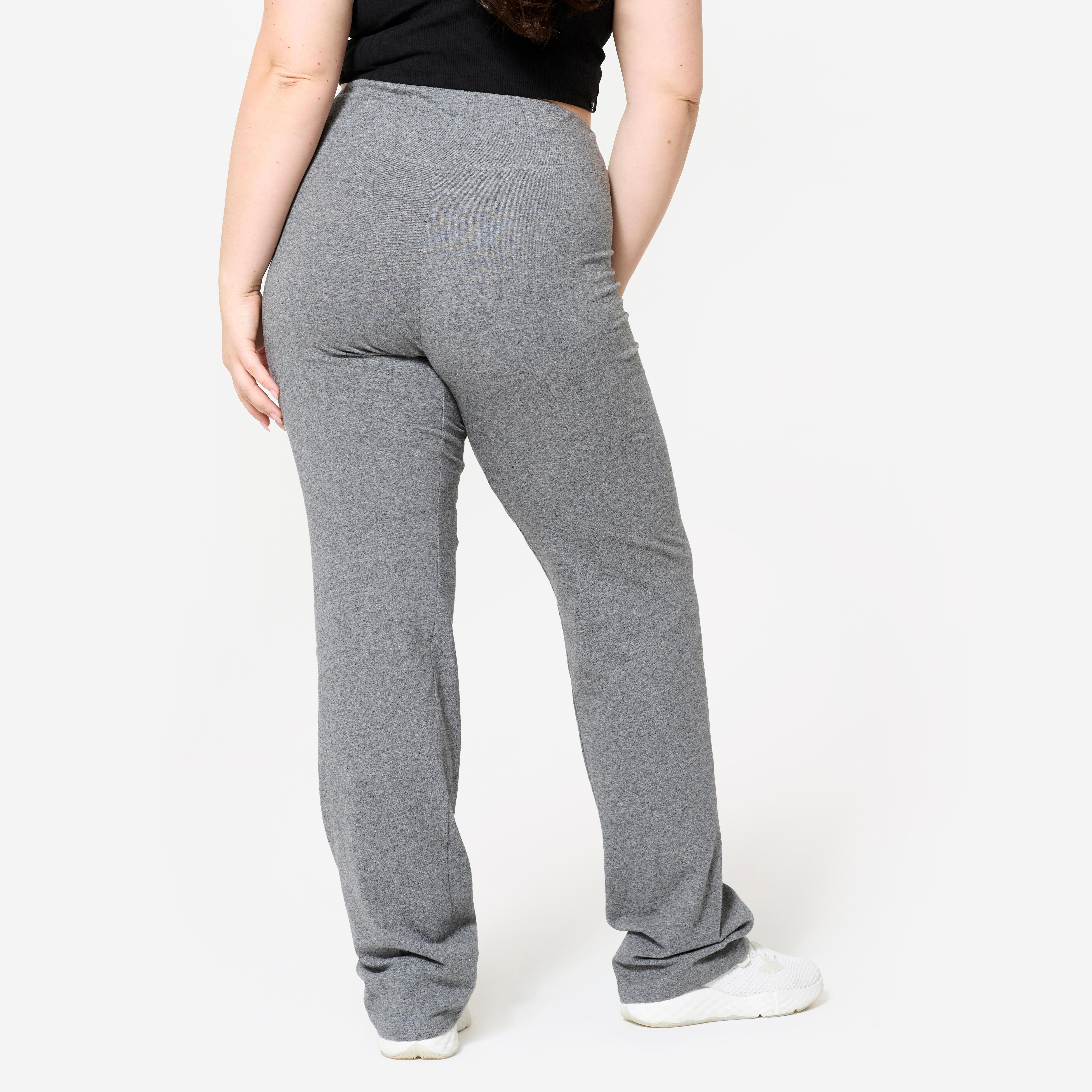 DOMYOS  Leggings donna gamba svasata cotone 
