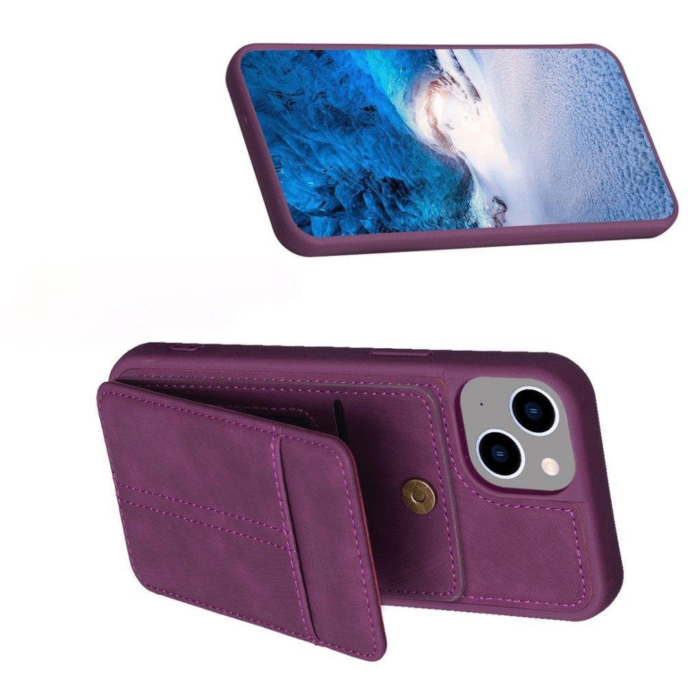 Cover-Discount  iPhone 15 Plus - Kickstand Case Mit Kartenfächer 