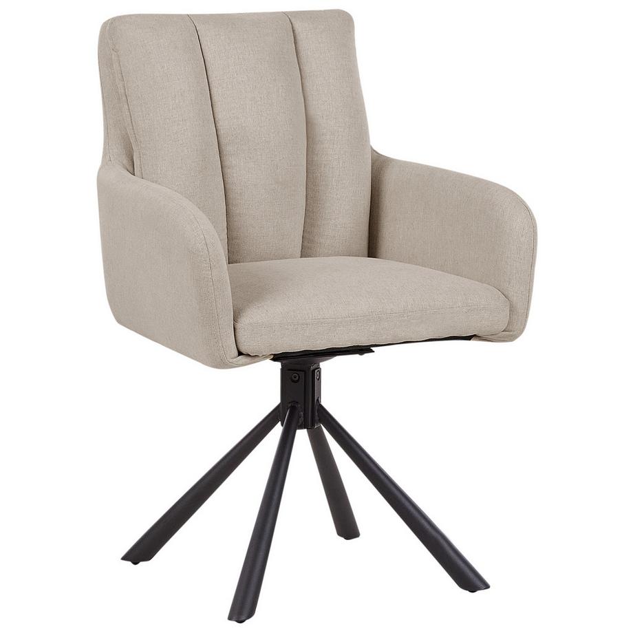 Beliani Esszimmerstuhl 2er Set aus Stoff  SARDOAL  