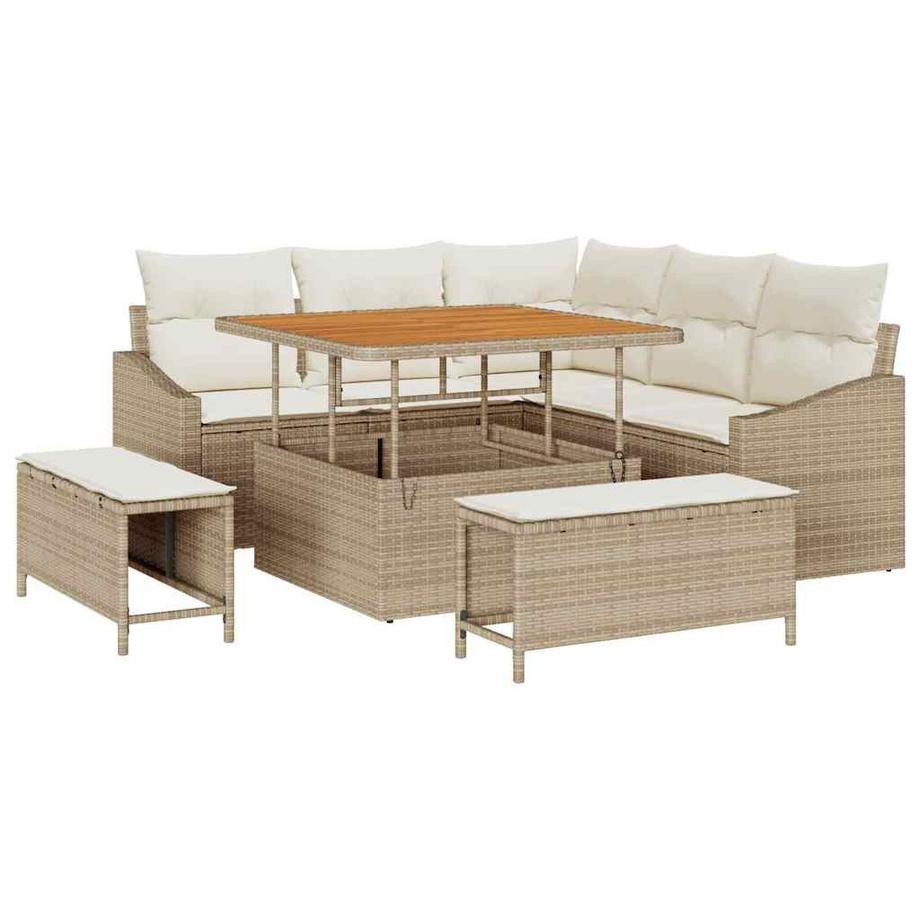 Divano da esterno Polyrattan