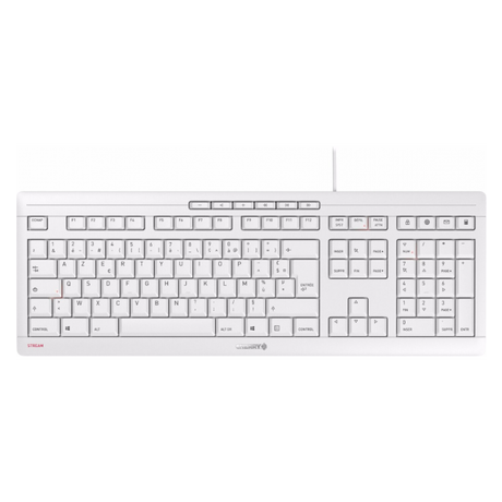Cherry  STREAM tastiera Ufficio USB AZERTY Francese Bianco 