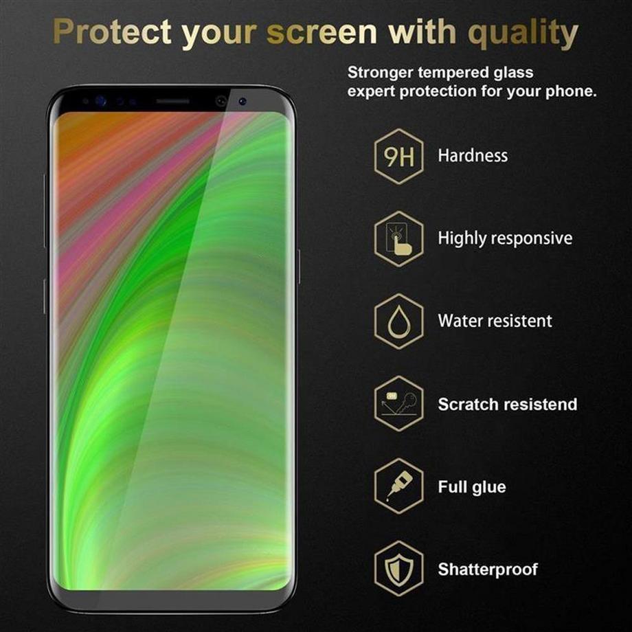 Cadorabo  Display Schutzglas für Samsung Galaxy S9 PLUS 3er Pack Schutzfolie 
