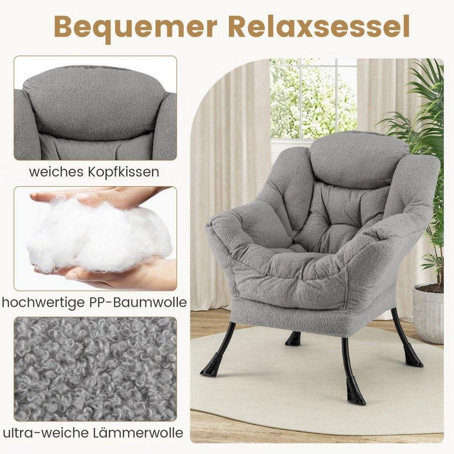 Northix Relaxsessel mit Ottomane  