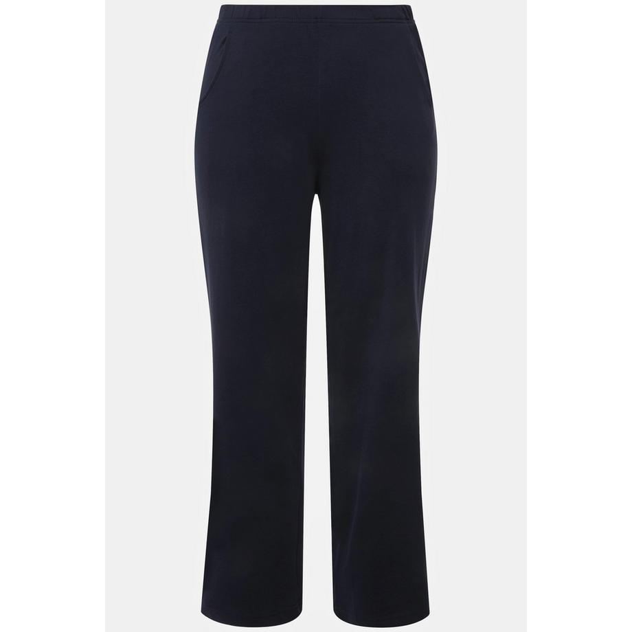 Ulla Popken Pantaloni sportivi Gamba dritta Cintura elastica  