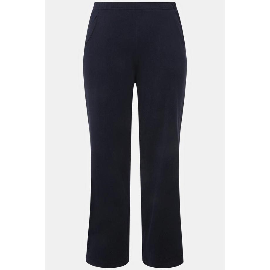 Ulla Popken Pantaloni sportivi Gamba dritta Cintura elastica  