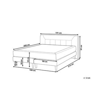 Beliani Boxspring Bett aus Samtstoff Modern MARQUISE  