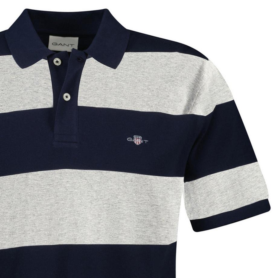 GANT Block Stripe Comfort Fit Poloshirt  