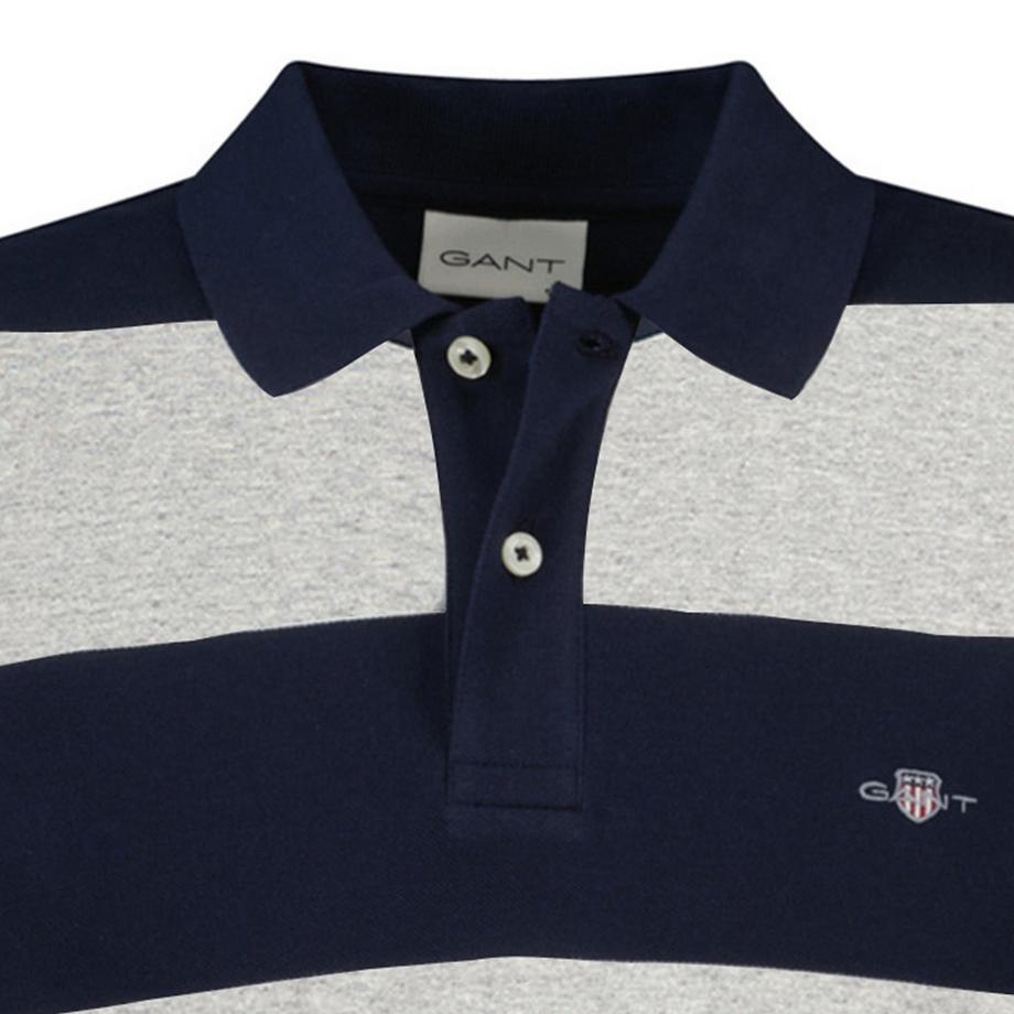 GANT Block Stripe Comfort Fit Poloshirt  