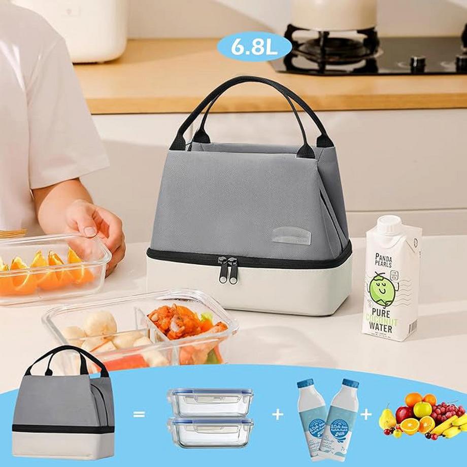 Only-bags.store  Tragbare isolierte Tasche, für Outdoor-Picknick-Reisen 