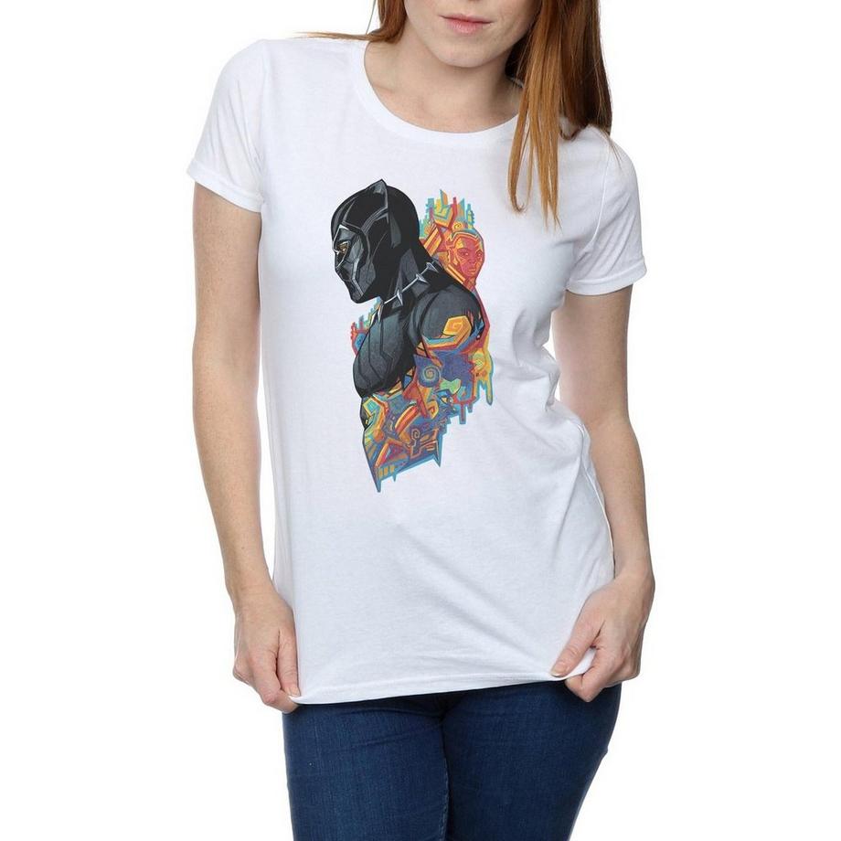 MARVEL Black Panther T-Shirt Stampata  
