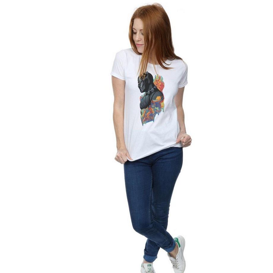 MARVEL Black Panther T-Shirt Stampata  