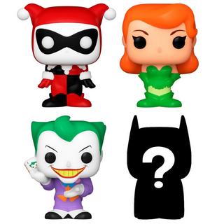 Funko  Bitty Pop! Harley Quinn, The Joker, Poison Ivy und Mystery (4Teile) 