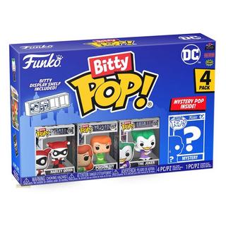 Funko  Bitty Pop! Harley Quinn, The Joker, Poison Ivy und Mystery (4Teile) 