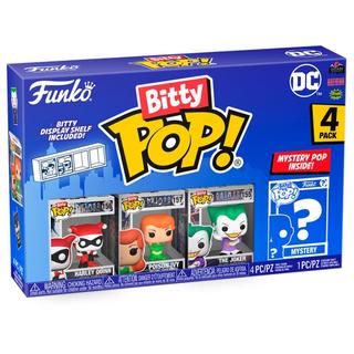 Funko  Bitty Pop! Harley Quinn, The Joker, Poison Ivy und Mystery (4Teile) 