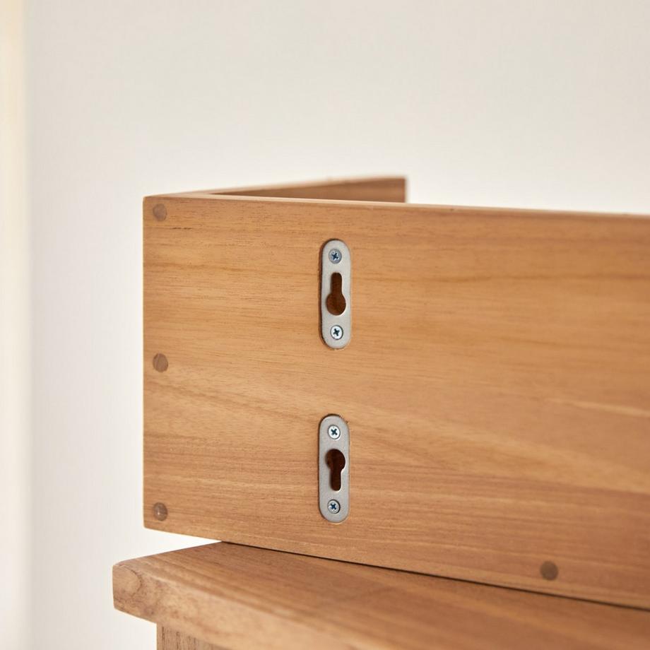 Tikamoon Etagère de salle de bain en teck massif 60 cm Sasha  